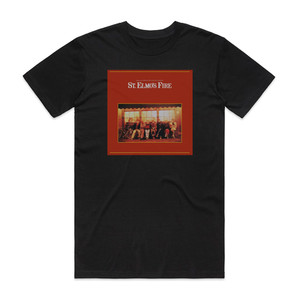 Various Artists St Elmos Fire Album Cover T-Shirt Black