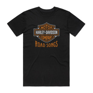 Various Artists Harley Davidson Road Songs Album Cover T-Shirt Black