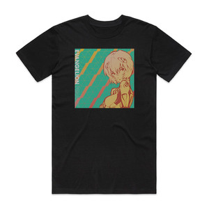 Various Artists Evangelion Finally Album Cover T-Shirt Black Various Artists Evangelion Finally Album Cover T-Shirt Black