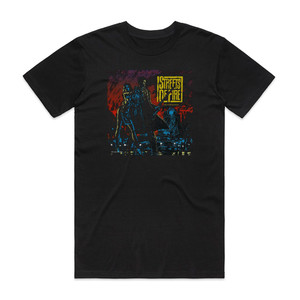 Various Artists Streets Of Fire Album Cover T-Shirt Black Various Artists Streets Of Fire Album Cover T-Shirt Black