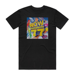 Various Artists Now Thats What I Call Music 77 Album Cover T-Shirt Black