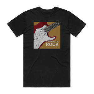 Various Artists The Best Of Rock 50 Biggest Songs Of History Album Cover T-Shirt Black