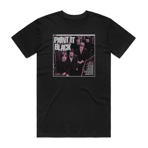 Various Artists Mojo Presents Paint It Black Album Cover T-Shirt Black Various Artists Mojo Presents Paint It Black Album Cover T-Shirt Black