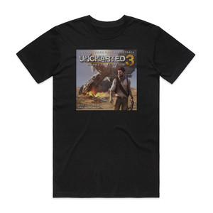 Various Artists Uncharted 3 Drakes Deception Album Cover T-Shirt Black