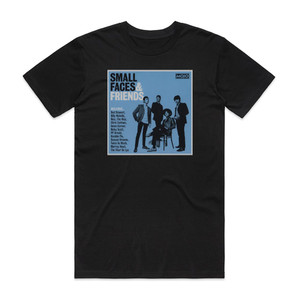 Various Artists Mojo Small Faces Friends Album Cover T-Shirt Black Various Artists Mojo Small Faces Friends Album Cover T-Shirt Black