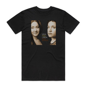 Vika and Linda Bull Two Wings Album Cover T-Shirt Black Vika and Linda Bull Two Wings Album Cover T-Shirt Black