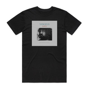 Vangelis Earth 1 Album Cover T-Shirt Black Vangelis Earth 1 Album Cover T-Shirt Black