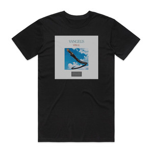 Vangelis Spiral 1 Album Cover T-Shirt Black Vangelis Spiral 1 Album Cover T-Shirt Black