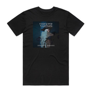 Visage Demons To Diamonds Album Cover T-Shirt Black Visage Demons To Diamonds Album Cover T-Shirt Black