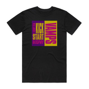 VAMPS I Gotta Kick Start Now Album Cover T-Shirt Black VAMPS I Gotta Kick Start Now Album Cover T-Shirt Black