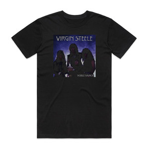 Virgin Steele Noble Savage Album Cover T-Shirt Black Virgin Steele Noble Savage Album Cover T-Shirt Black