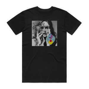 Vanessa Paradis Love Songs 1 Album Cover T-Shirt Black Vanessa Paradis Love Songs 1 Album Cover T-Shirt Black