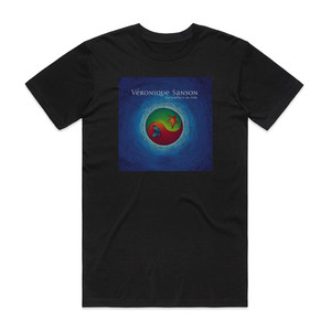 Veronique Sanson Dun Papillon Une Toile Album Cover T-Shirt Black Veronique Sanson Dun Papillon Une Toile Album Cover T-Shirt Black