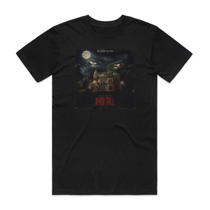 VHS Glitch Night On The Dark Hill Album Cover T-Shirt Black VHS Glitch Night On The Dark Hill Album Cover T-Shirt Black