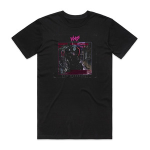 VHS Glitch Evil Technology Album Cover T-Shirt Black VHS Glitch Evil Technology Album Cover T-Shirt Black
