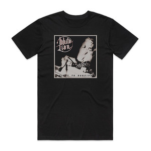 White Lion Fight To Survive Album Cover T-Shirt Black White Lion Fight To Survive Album Cover T-Shirt Black