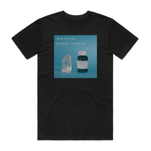 White Lies Bigger Than Us Album Cover T-Shirt Black