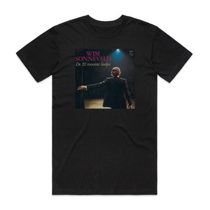 Wim Sonneveld De 20 Mooiste Liedjes Album Cover T-Shirt Black Wim Sonneveld De 20 Mooiste Liedjes Album Cover T-Shirt Black