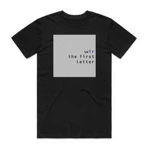 Wire The First Letter Album Cover T-Shirt Black Wire The First Letter Album Cover T-Shirt Black