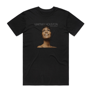 Whitney Houston Live In Japan Album Cover T-Shirt Black Whitney Houston Live In Japan Album Cover T-Shirt Black