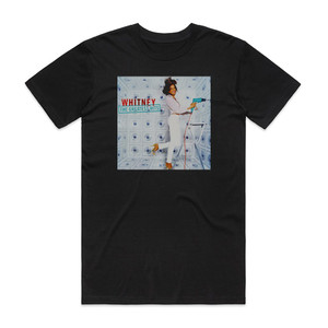 Whitney Houston The Greatest Hits Album Cover T-Shirt Black Whitney Houston The Greatest Hits Album Cover T-Shirt Black