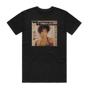 Whitney Houston Im Every Woman Album Cover T-Shirt Black Whitney Houston Im Every Woman Album Cover T-Shirt Black