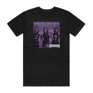 Whitney Houston Million Dollar Bill Album Cover T-Shirt Black Whitney Houston Million Dollar Bill Album Cover T-Shirt Black