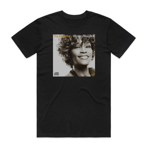 Whitney Houston The Essential Whitney Houston Album Cover T-Shirt Black Whitney Houston The Essential Whitney Houston Album Cover T-Shirt Black