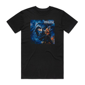 Warlock Triumph And Agony Album Cover T-Shirt Black Warlock Triumph And Agony Album Cover T-Shirt Black