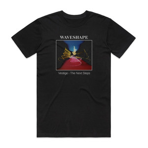 Waveshape Vestige The Next Steps Album Cover T-Shirt Black Waveshape Vestige The Next Steps Album Cover T-Shirt Black