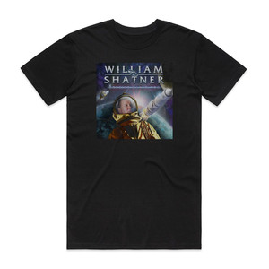 William Shatner Seeking Major Tom Album Cover T-Shirt Black William Shatner Seeking Major Tom Album Cover T-Shirt Black