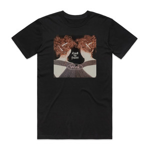 Wink Back To Front Album Cover T-Shirt Black Wink Back To Front Album Cover T-Shirt Black