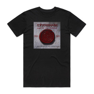 Whitesnake Slip Of The Tongue 2 Album Cover T-Shirt Black Whitesnake Slip Of The Tongue 2 Album Cover T-Shirt Black