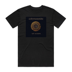 Whitesnake 1987 Versions Album Cover T-Shirt Black Whitesnake 1987 Versions Album Cover T-Shirt Black