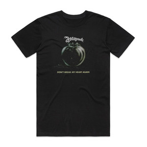 Whitesnake Dont Break My Heart Again Album Cover T-Shirt Black Whitesnake Dont Break My Heart Again Album Cover T-Shirt Black