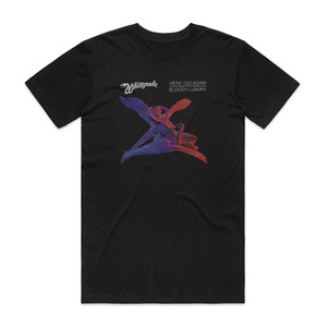 Whitesnake Here I Go Again Album Cover T-Shirt Black Whitesnake Here I Go Again Album Cover T-Shirt Black