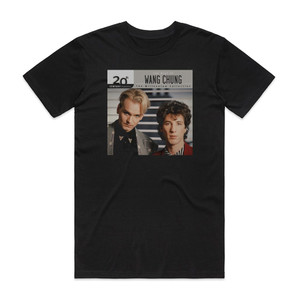 Wang Chung 20Th Century Masters The Millennium Collection The Best Of W Album Cover T-Shirt Black Wang Chung 20Th Century Masters The Millennium Collection The Best Of W Album Cover T-Shirt Black