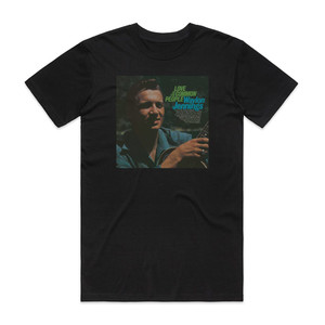 Waylon Jennings Love Of The Common People Album Cover T-Shirt Black Waylon Jennings Love Of The Common People Album Cover T-Shirt Black
