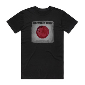 Winery Dogs Unleashed In Japan 2013 Album Cover T-Shirt Black Winery Dogs Unleashed In Japan 2013 Album Cover T-Shirt Black