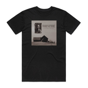 Woody Guthrie Dusty Bowl Ballads Album Cover T-Shirt Black Woody Guthrie Dusty Bowl Ballads Album Cover T-Shirt Black