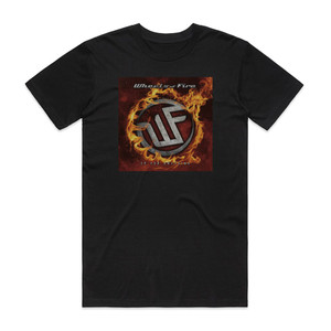 Wheels of Fire Up For Anything Album Cover T-Shirt Black Wheels of Fire Up For Anything Album Cover T-Shirt Black