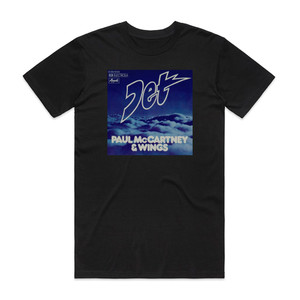 Wings Jet 1 Album Cover T-Shirt Black Wings Jet 1 Album Cover T-Shirt Black