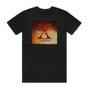 X JAPAN The Last Live Album Cover T-Shirt Black X JAPAN The Last Live Album Cover T-Shirt Black
