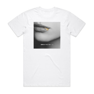 3OH3 My First Kiss Album Cover T-Shirt White 3OH3 My First Kiss Album Cover T-Shirt White