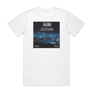 30 Seconds to Mars City Of Angels 1 Album Cover T-Shirt White 30 Seconds to Mars City Of Angels 1 Album Cover T-Shirt White