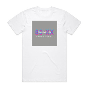 80kidz 80Xx 01020304 Album Cover T-Shirt White 80kidz 80Xx 01020304 Album Cover T-Shirt White