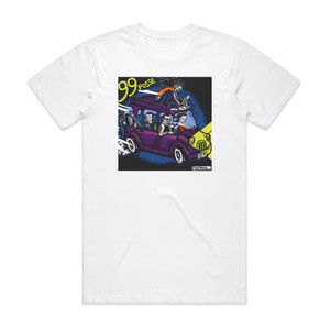 99 Posse Na 99 10 Album Cover T-Shirt White 99 Posse Na 99 10 Album Cover T-Shirt White