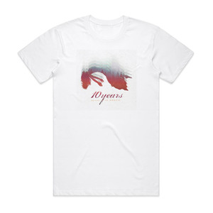 10 Years How To Live As Ghosts Album Cover T-Shirt White 10 Years How To Live As Ghosts Album Cover T-Shirt White