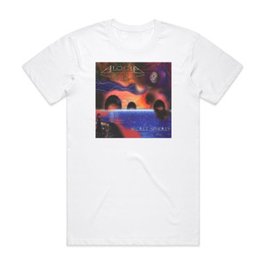 Alogia Secret Spheres Of Art Album Cover T-Shirt White Alogia Secret Spheres Of Art Album Cover T-Shirt White