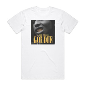 ASAP Rocky Goldie Album Cover T-Shirt White ASAP Rocky Goldie Album Cover T-Shirt White